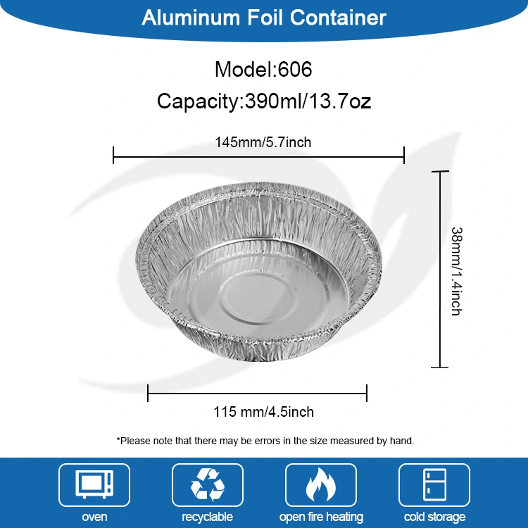 Round Air Fryer Baking Tray Silver aluminiumfoliecontainers