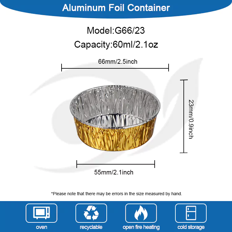 Ronde wegwerpbakplaat Zilverkleurige aluminiumfolie voedselcontainers