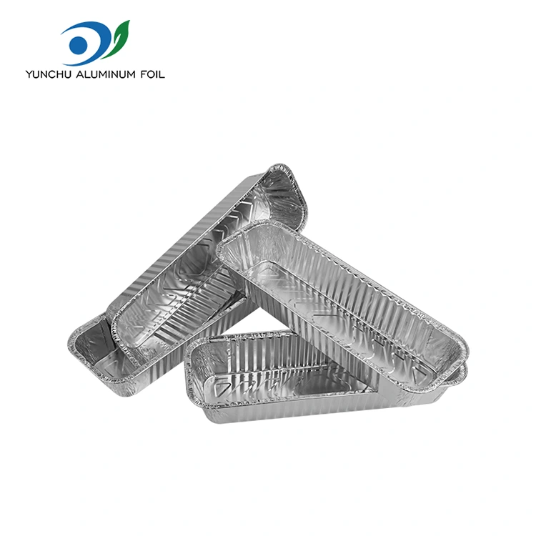 Rechthoekige bakbarbecue zilver aluminiumfoliecontainers