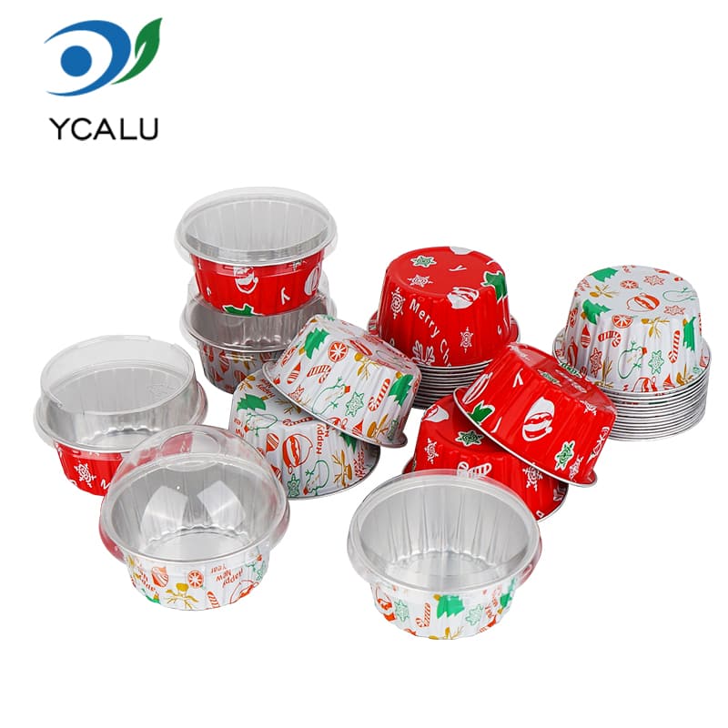 Kerst op maat gemaakte aluminiumfolie bakbeker Kerst op maat gemaakte aluminiumfolie bakbeker