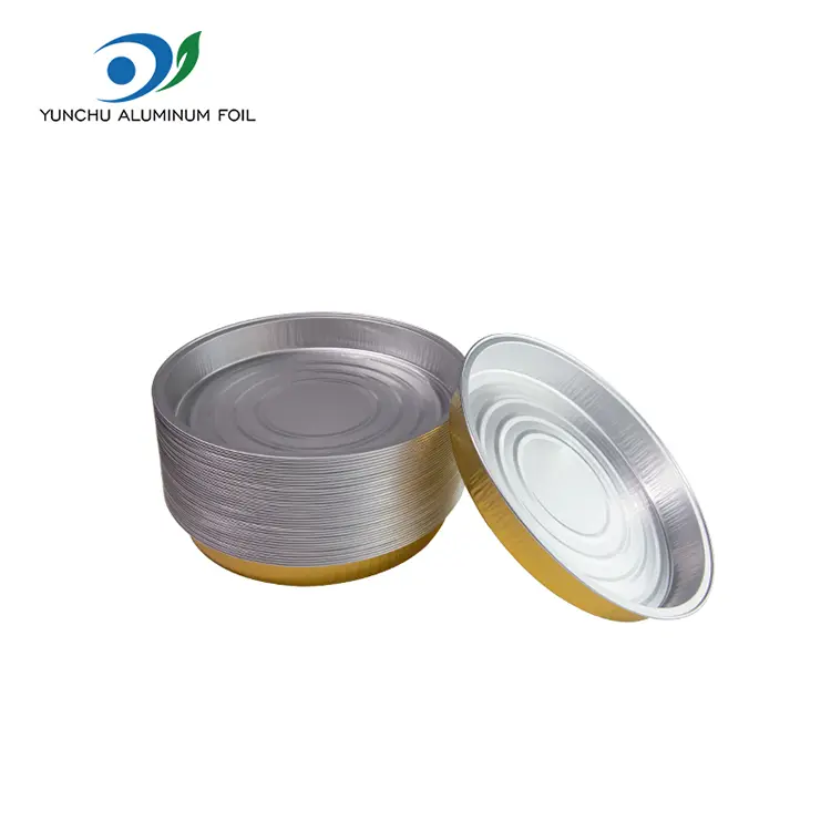 Wegwerp bakrondes aluminiumfoliecontainers