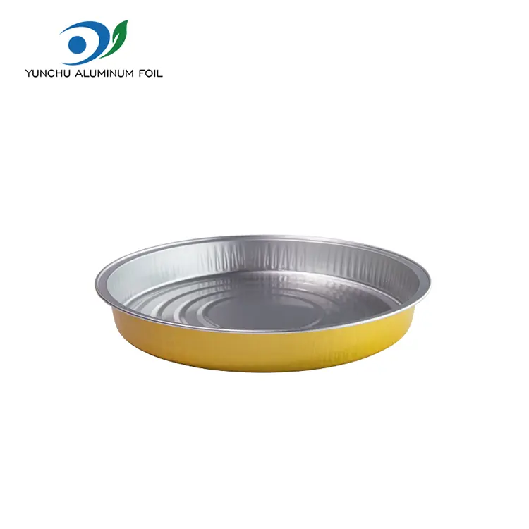 Wegwerp bakrondes aluminiumfoliecontainers
