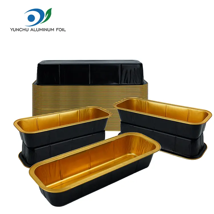 Rechthoekige ovenbrood Smoothwall aluminiumfoliecontainers