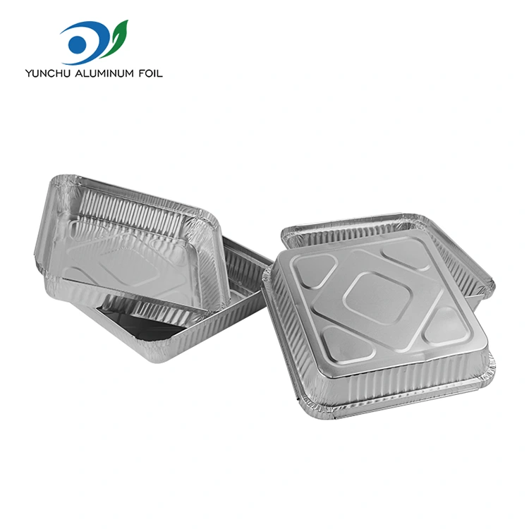 Wegwerp BBQ spiesjes zilveren aluminiumfoliecontainers