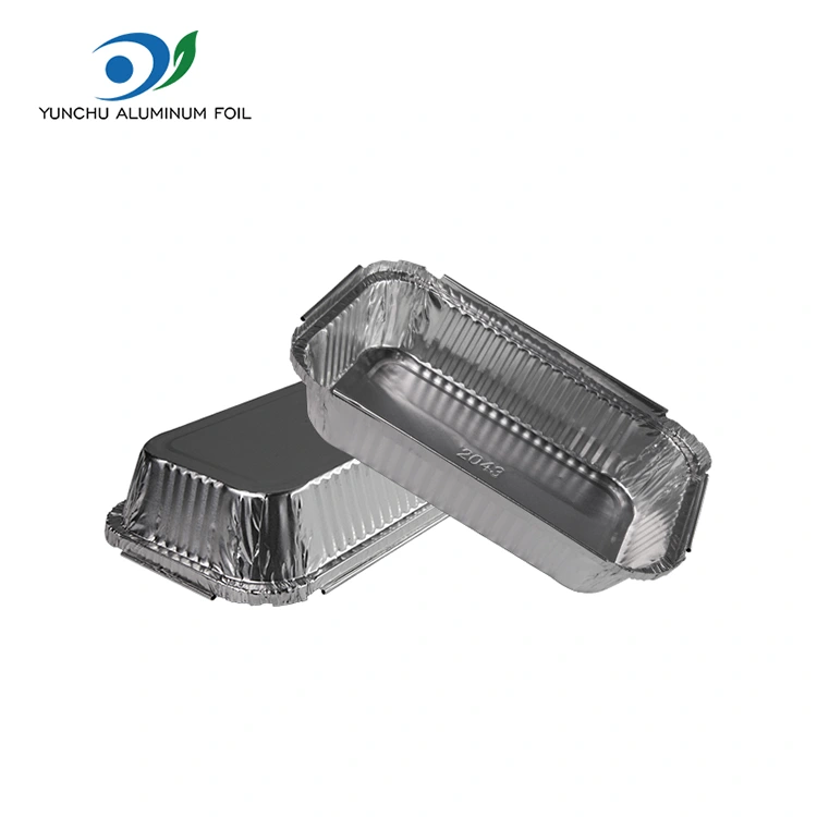 Wegwerp Fast Food Box Barbecue Silver aluminiumfoliecontainers