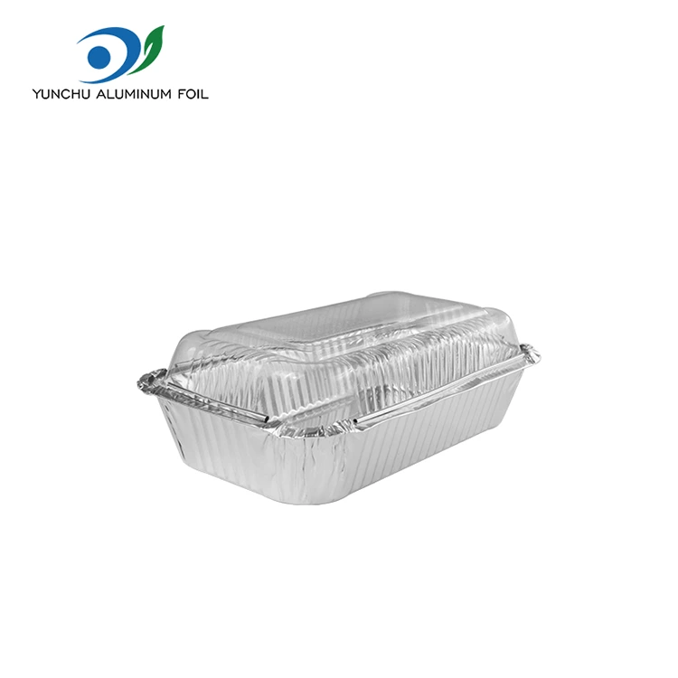 Wegwerp Fast Food Box Barbecue Silver aluminiumfoliecontainers