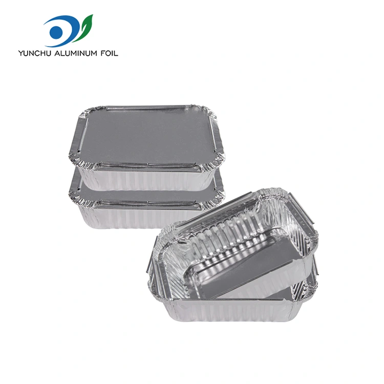 Wegwerpfoliebox barbecue zilveren aluminiumfoliecontainers