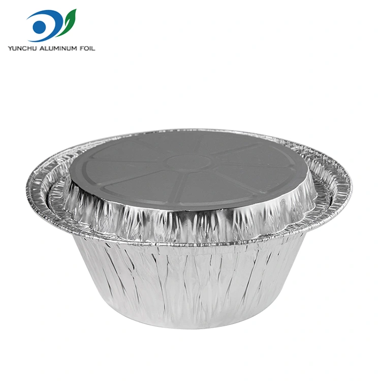 Wegwerp gratin afhaalmaaltijden zilver aluminiumfoliecontainers