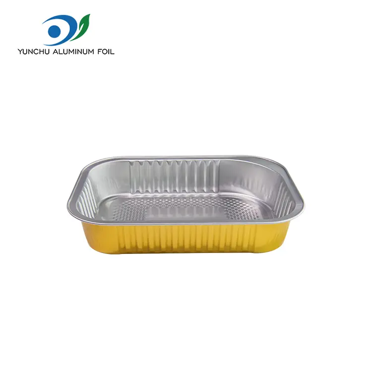 Wegwerp rechthoekige dineren aluminiumfoliecontainers
