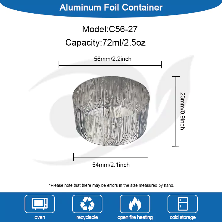 Ronde bakplaat voor eenmalig gebruik van de luchtfriteuse Zilverkleurige aluminiumfolie voedselcontainers