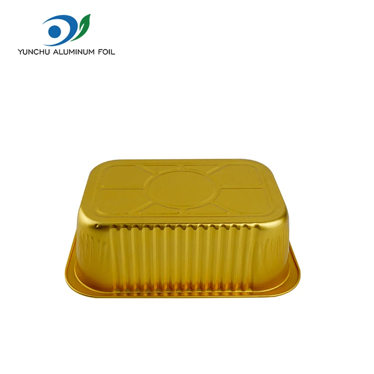 Wegwerp vierkante zegel Gratin aluminiumfoliecontainers