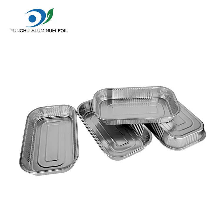 Wegwerp afhaalmaaltijden lunchboxen aluminiumfoliecontainers