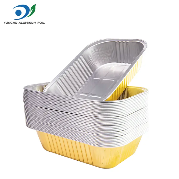 Wegwerp verdikte aluminiumfoliecontainers van voedselkwaliteit Wegwerp verdikte aluminiumfoliecontainers van voedselkwaliteit