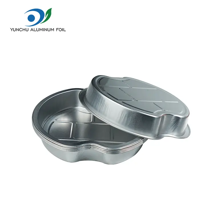 Wegwerpbare afhaalrestaurants rond aluminiumfoliecontainers