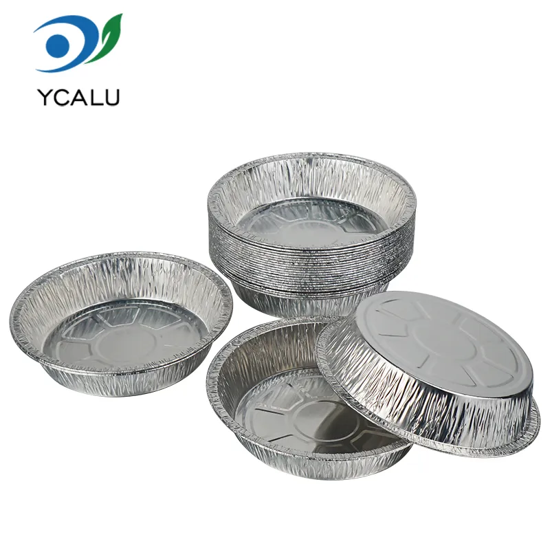 Wegwerpbare zilveren aluminiumfoliecontainers voor bakken Wegwerpbare zilveren aluminiumfoliecontainers voor bakken
