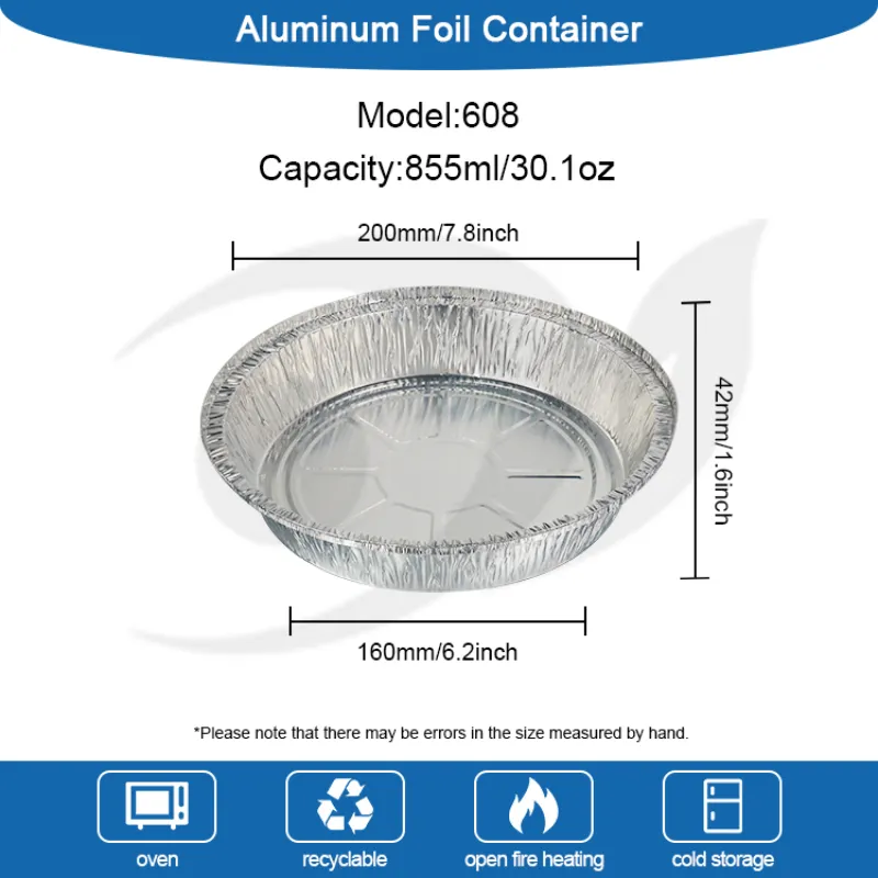 Luchtfriteuse Voedsel Zilverkleurige aluminiumfoliecontainers