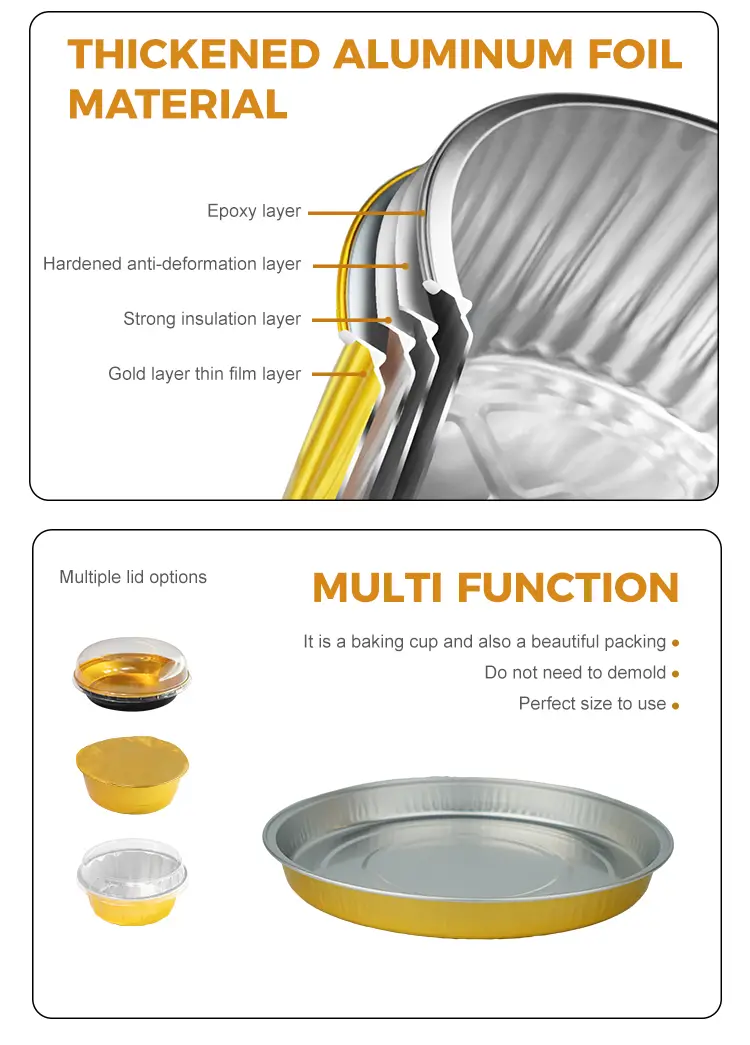 Pizza plate Baking sheet Round Aluminum Foil Containers