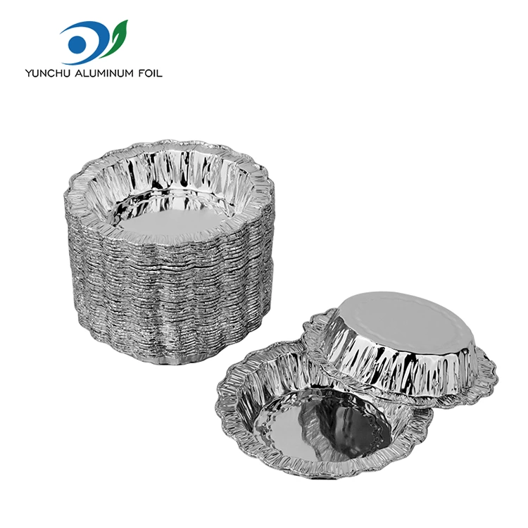 Ronde bakcake met kant, zilveren aluminiumfoliecontainers