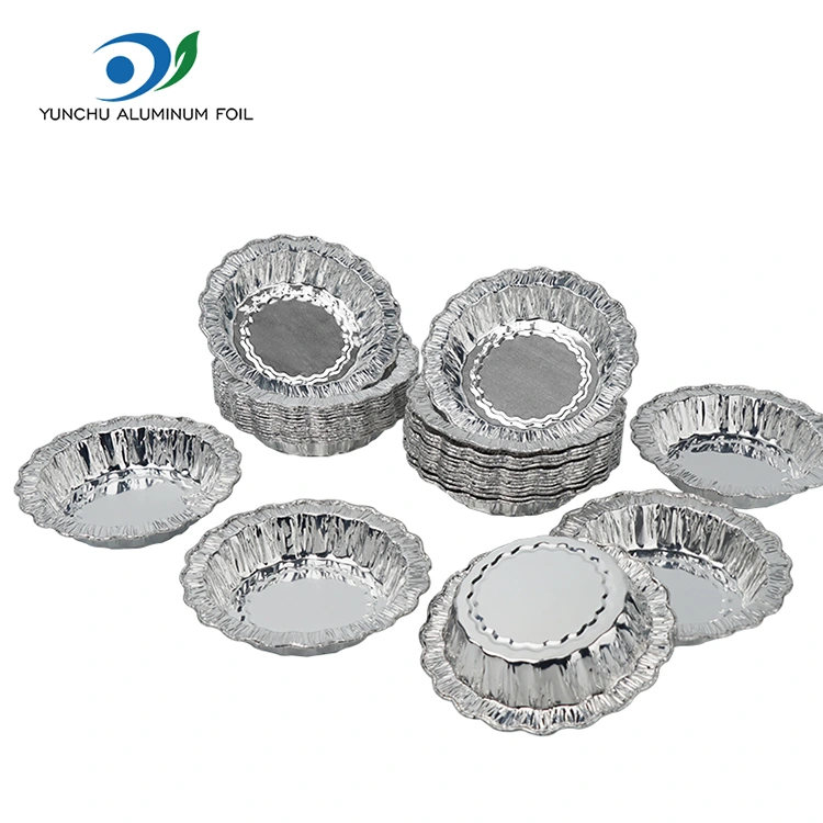 Ronde bakcake met kant, zilveren aluminiumfoliecontainers