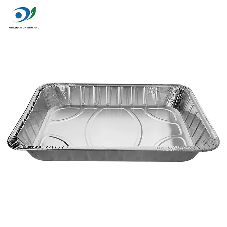 Take-out bakplaat met grote capaciteit zilver aluminiumfoliecontainers
