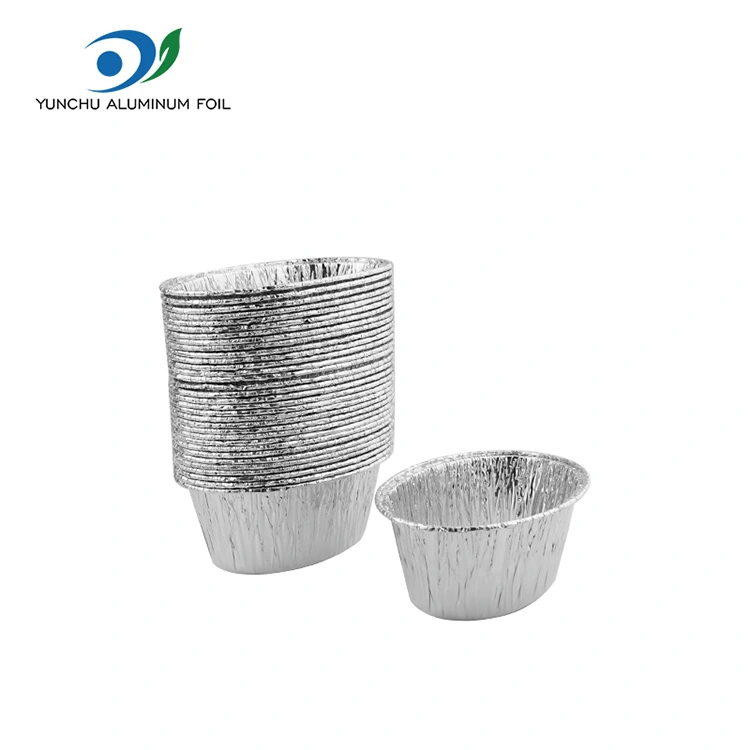 Ovaal gestoomde cake zilver aluminium folie voedselcontainer