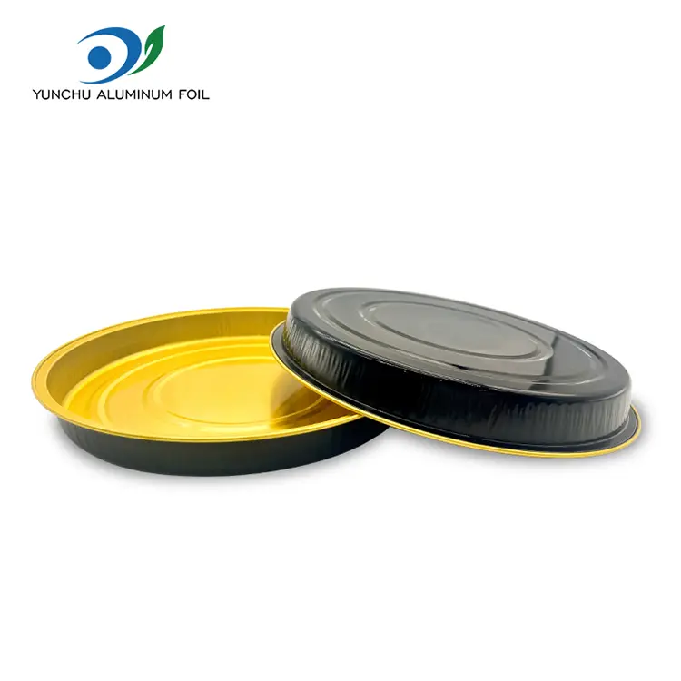 Pizza -plaat bakplaat ronde aluminiumfoliecontainers
