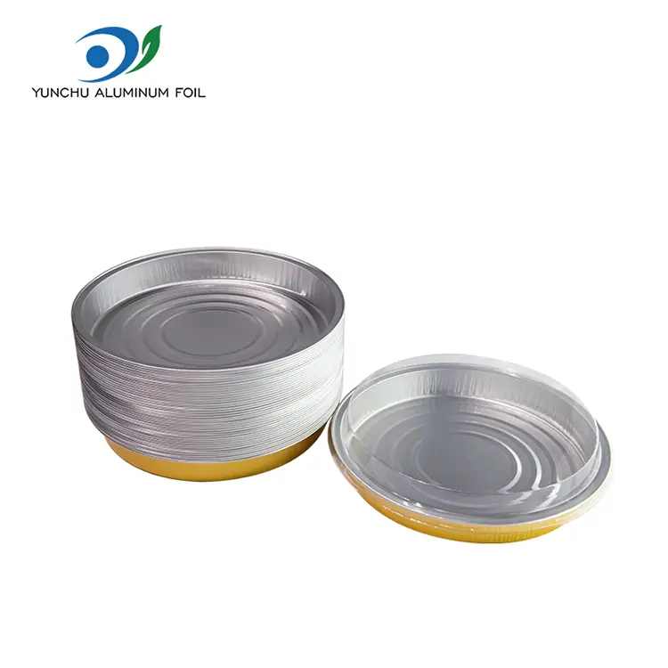 Pizza -plaat bakplaat ronde aluminiumfoliecontainers
