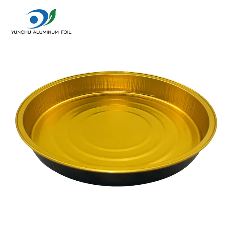 Pizza -plaat bakplaat ronde aluminiumfoliecontainers