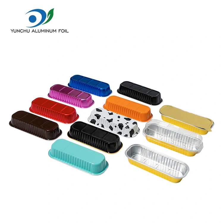 Rechthoekige bakcake smoothwall aluminiumfoliecontainers