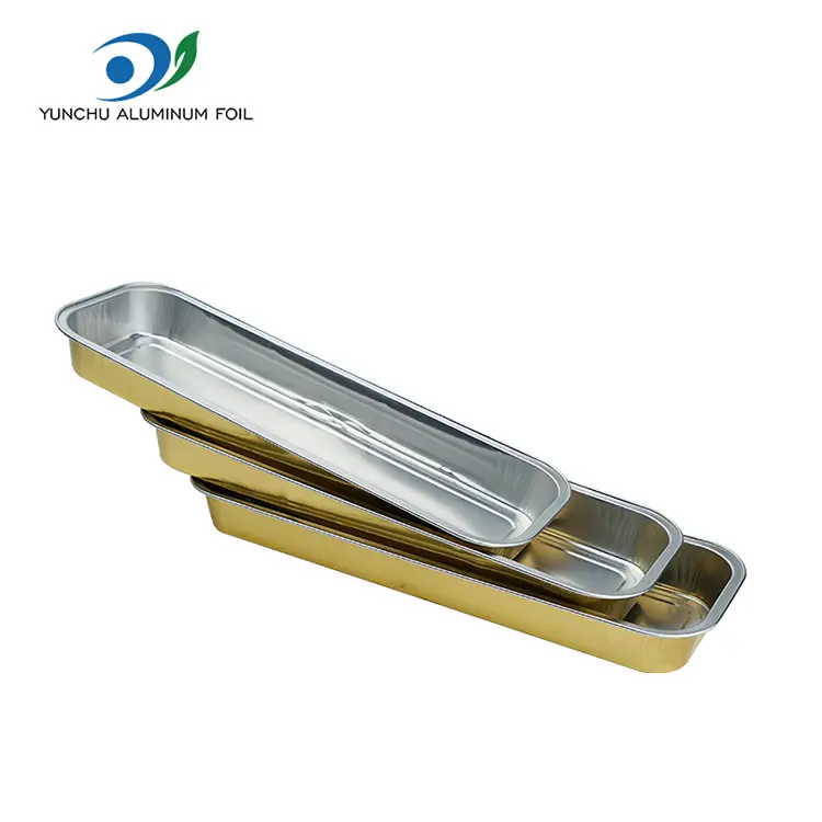 Rechthoekig brood gladde aluminiumfoliecontainers