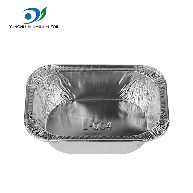 Rechthoekige cakebak zilveren aluminiumfoliecontainers