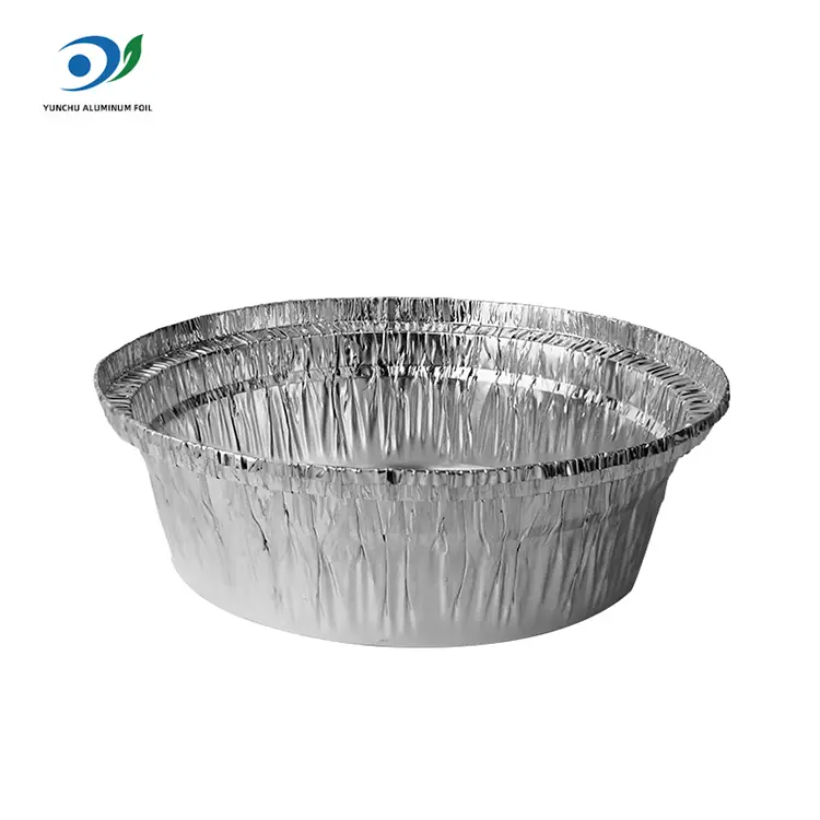 Round Air Fryer Catering Silver Aluminium Foly Containers