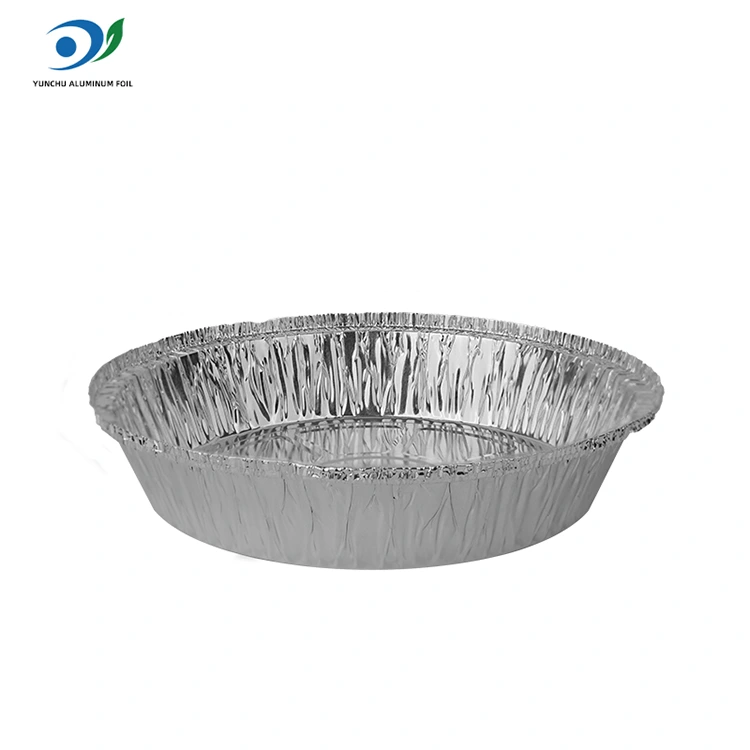 Round Air Friter Hot Pot Silver Aluminium Foly Food Container