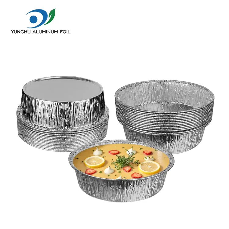 Round Air Fryer Silver aluminium foliecontainers