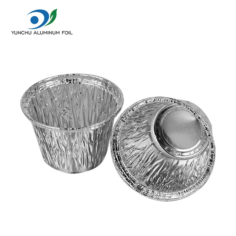 Ronde aluminiumfolie cakevorm voor bakken in de luchtfriteuse Ronde aluminiumfolie cakevorm voor bakken in de luchtfriteuse