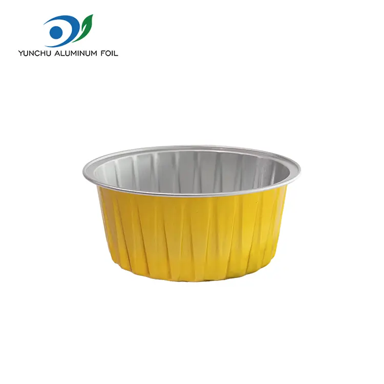 Ronde gebakken cakes Smoothwall aluminiumfoliecontainers