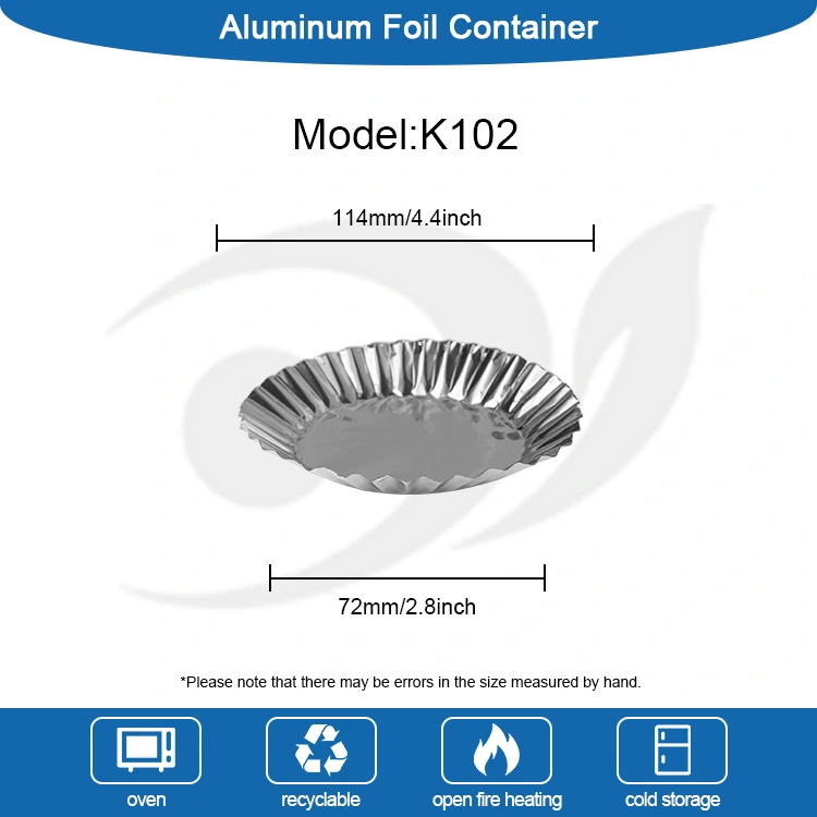 Ronde cakevorm met zilveren aluminiumfolie voedselcontainer