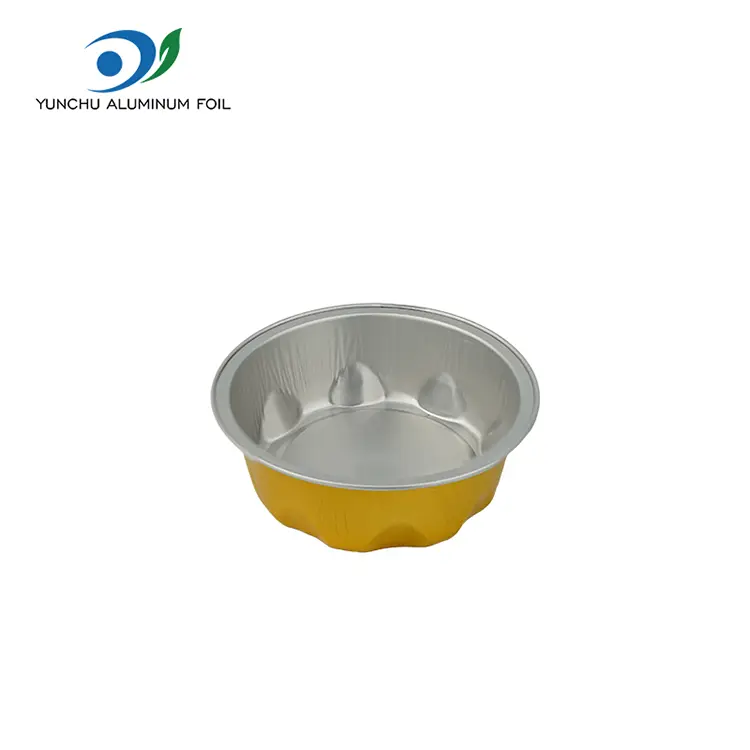 Ronde bakvormen gladde aluminiumfoliecontainers