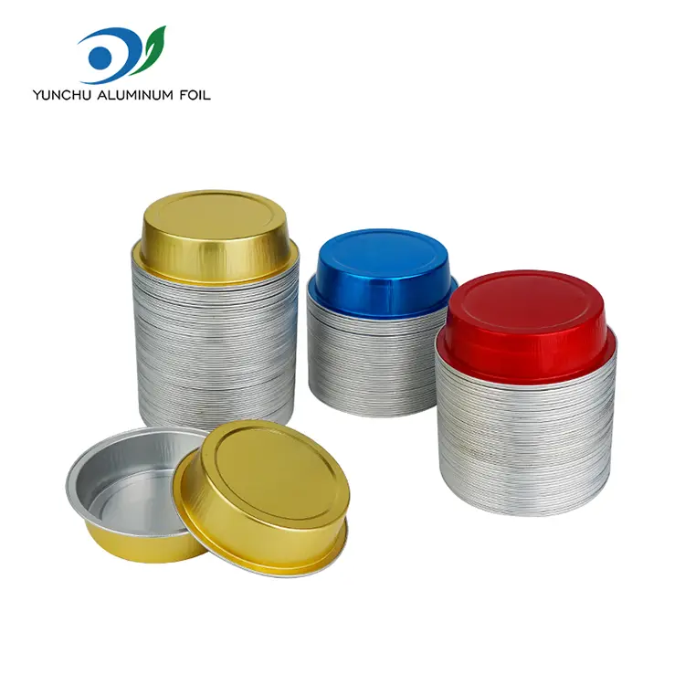Ronde cake bakken gladde aluminiumfoliecontainers