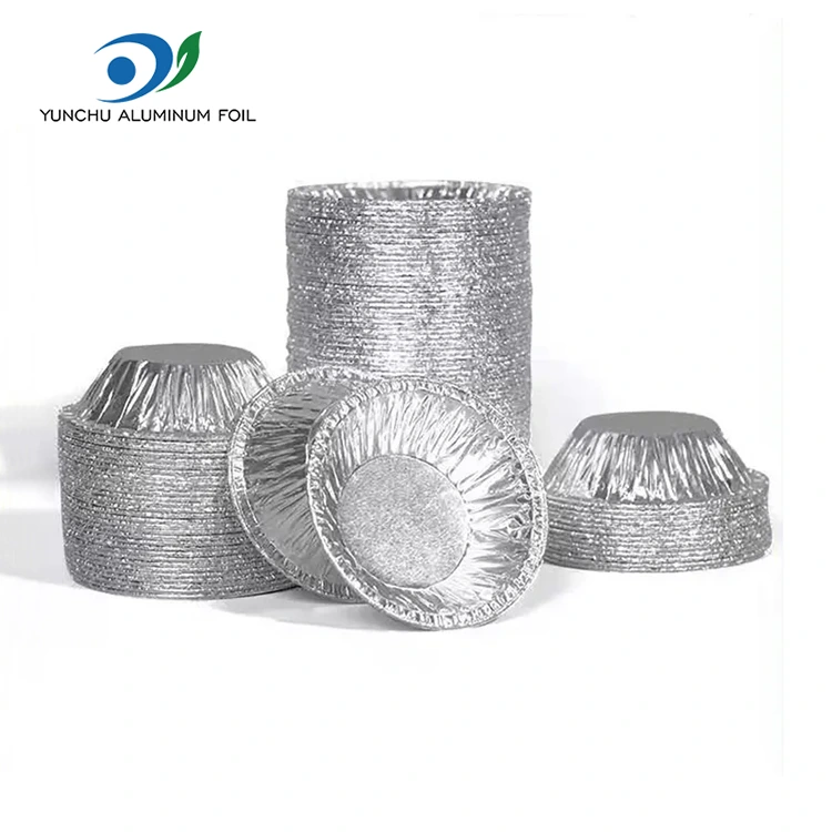 Round Tart Tray Silver Aluminium Foly Food Container